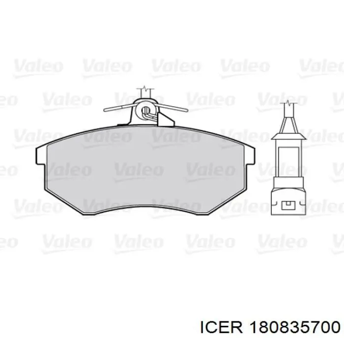Тормозные колодки Icer 180835700