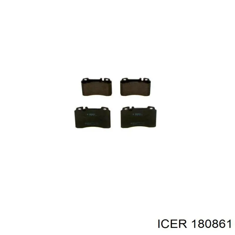 Передние тормозные колодки 180861 Icer