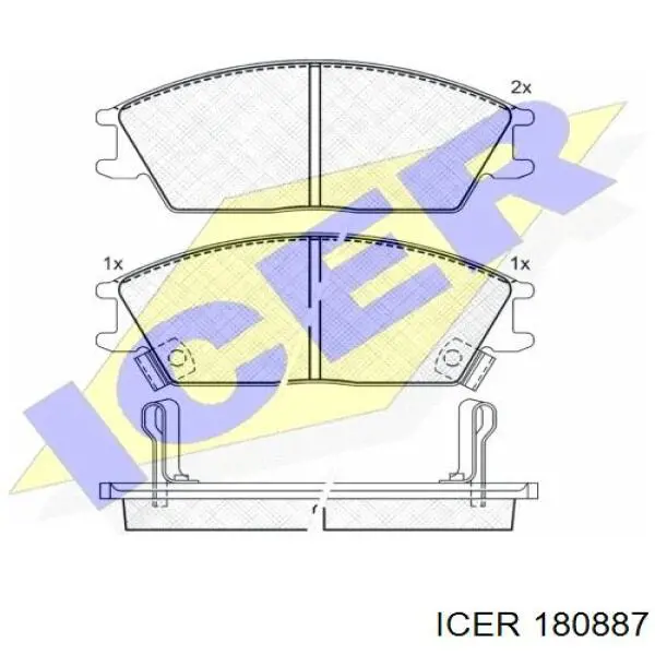 Колодки Icer 180887 цена, от 15.22 USD