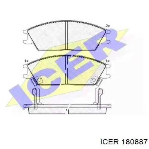 Купить 180887 Icer Колодки тормозные