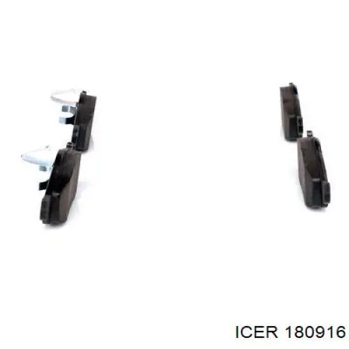 180916 Icer колодки тормозные передние дисковые