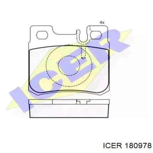 Pastillas de freno traseras 180978 Icer