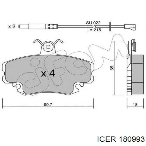 Колодки Icer 180993 цена, от 20.13 USD