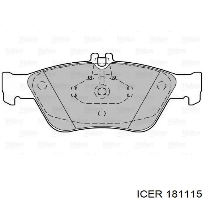 Тормозные колодки Icer 181115