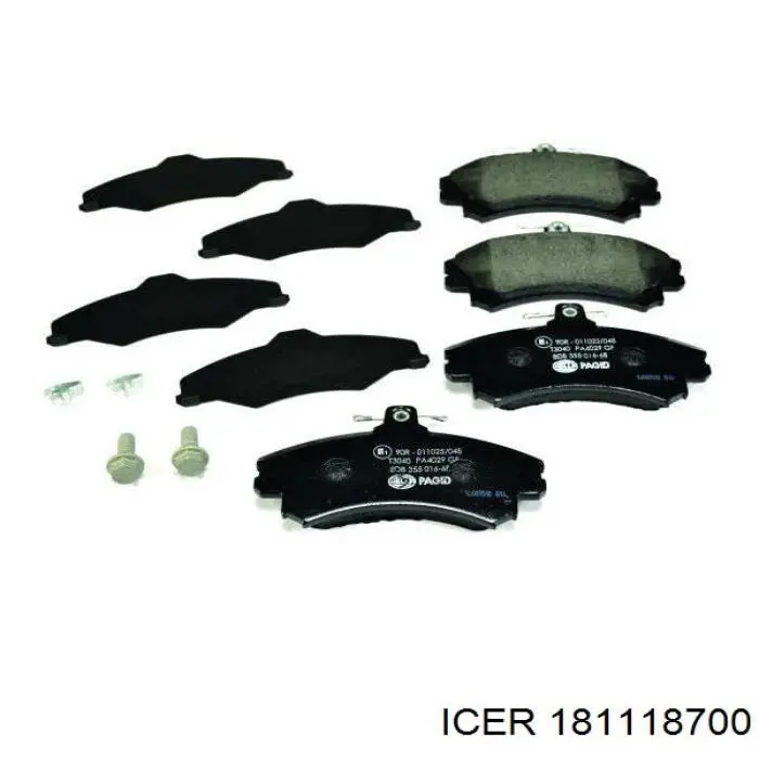 Тормозные колодки Icer 181118700