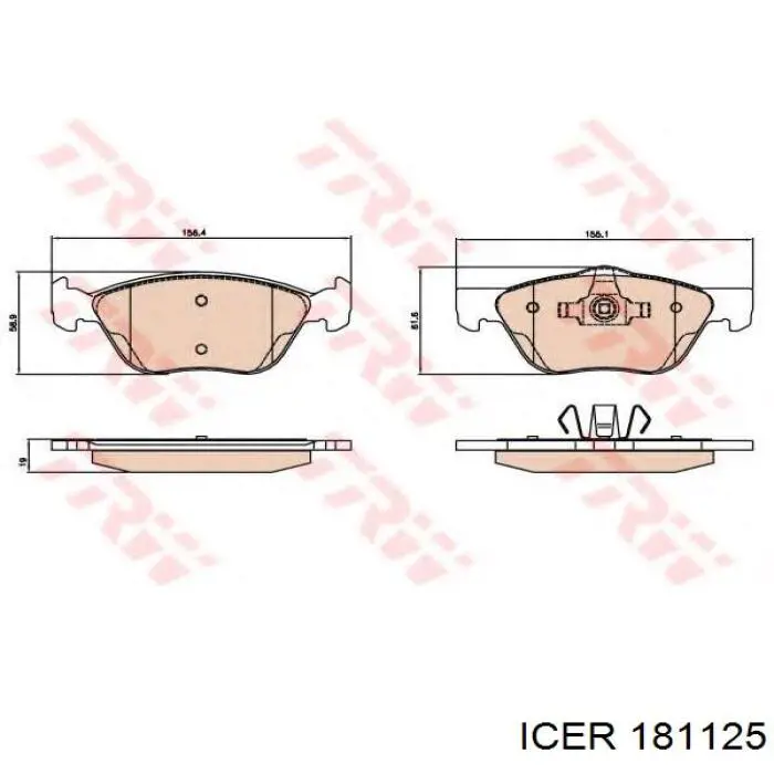 Колодки Icer 181125 цена, от 35.36 USD