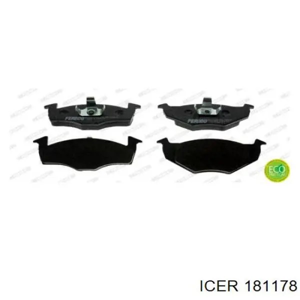 Купить 181178 Icer Колодки тормозные
