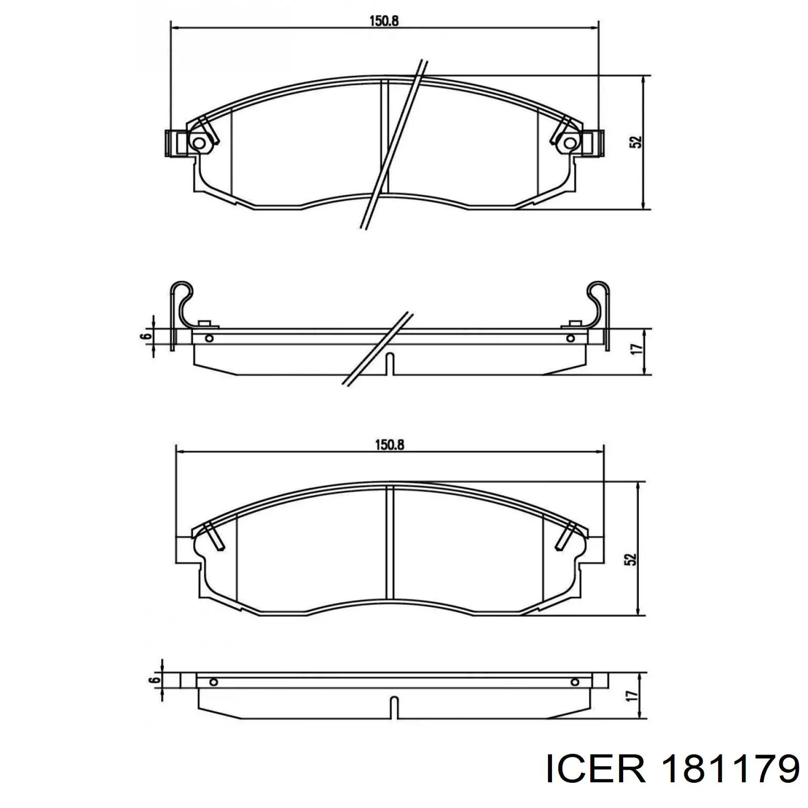 Купить 181179 Icer Колодки тормозные