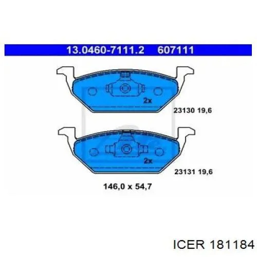 Колодки Icer 181184 цена, от 20.89 USD