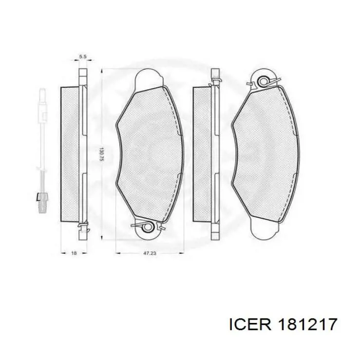 Купить 181217 Icer Колодки тормозные