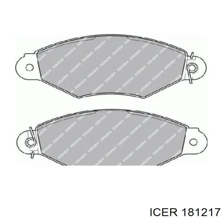 Передние тормозные колодки 181217 Icer