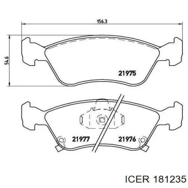 Купить 181235 Icer Колодки тормозные
