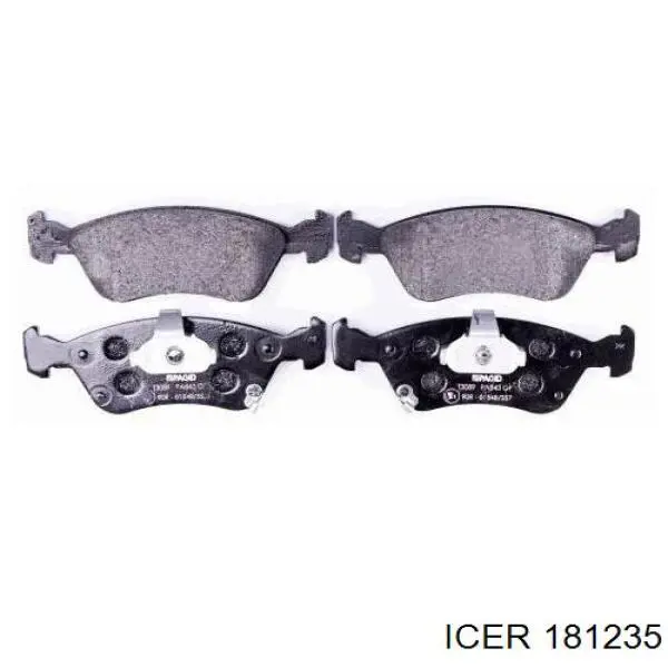 Передние тормозные колодки 181235 Icer