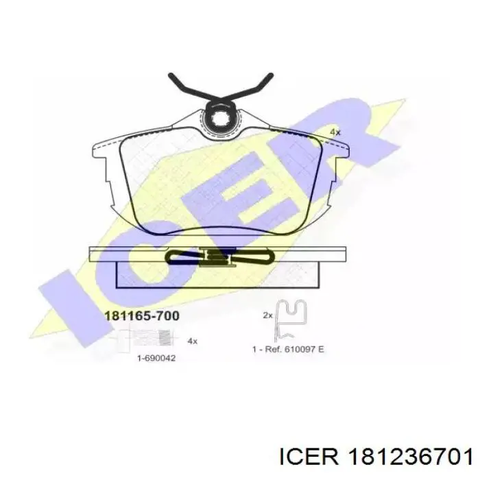 Колодки Icer 181236701 цена, от 22.07 USD