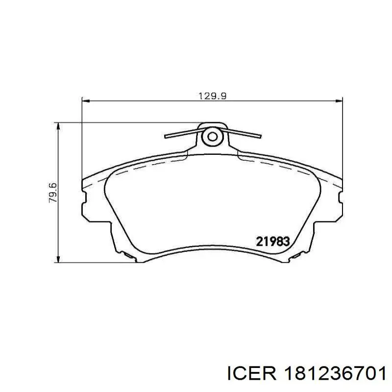 Купить 181236701 Icer Колодки тормозные