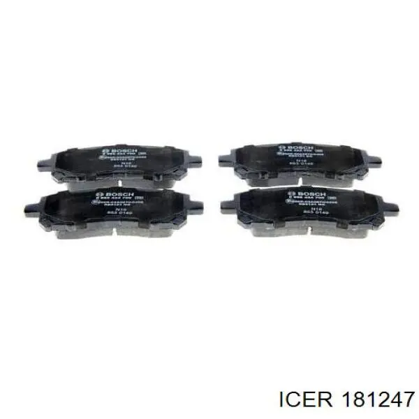 Передние тормозные колодки 181247 Icer