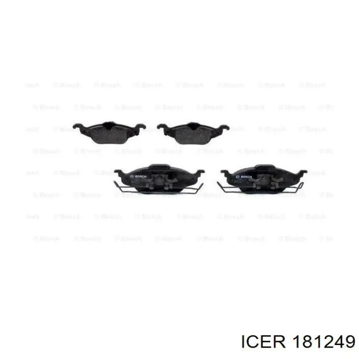 Передние тормозные колодки 181249 Icer