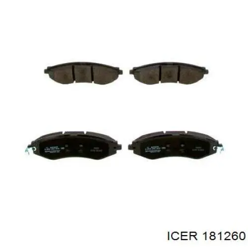 181260 Icer Колодки передние