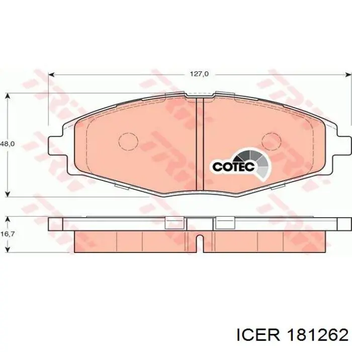 Колодки Icer 181262 цена, от 12.22 USD