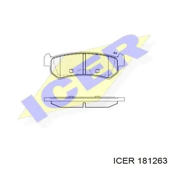 181263 Icer Колодки передние