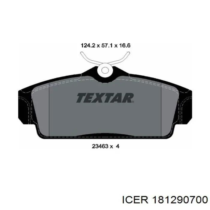 Тормозные колодки Icer 181290700