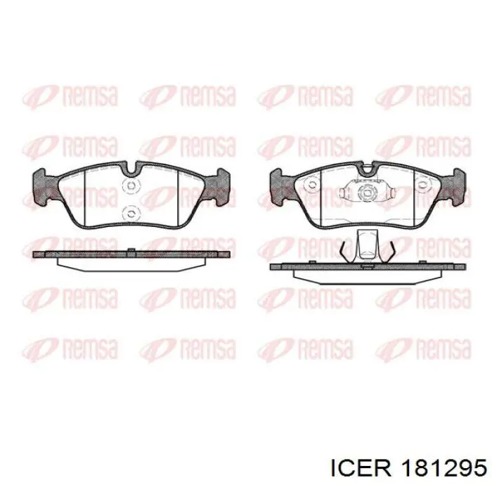 Передние тормозные колодки 181295 Icer
