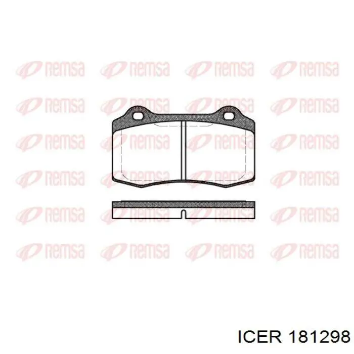 Задние дисковые колодки Icer 181298