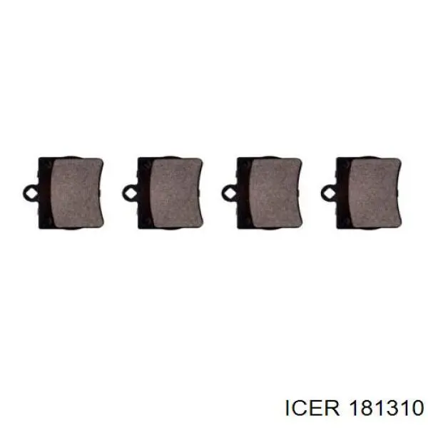 Купить 181310 Icer Колодки тормозные задние, дисковые