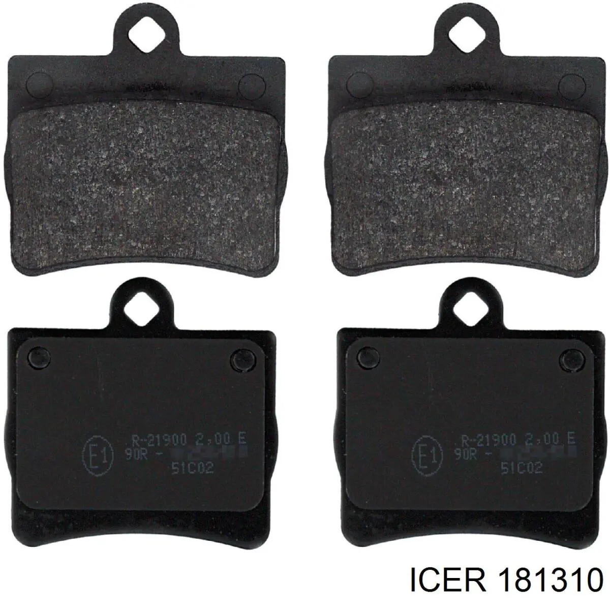 Задние тормозные колодки 181310 Icer