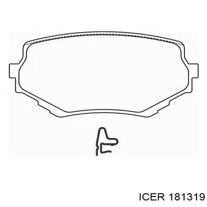 Купить 181319 Icer Колодки тормозные