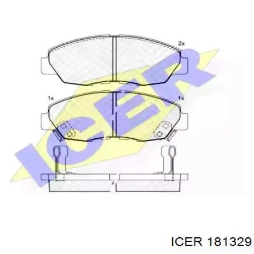 Передние тормозные колодки 181329 Icer