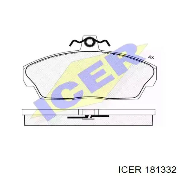 Передние тормозные колодки 181332 Icer