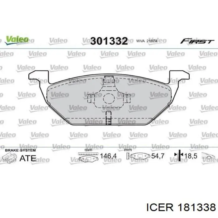 Колодки Icer 181338 цена, от 20.72 USD