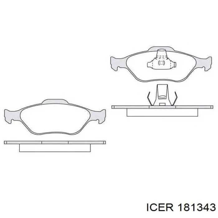 Купить 181343 Icer Колодки тормозные