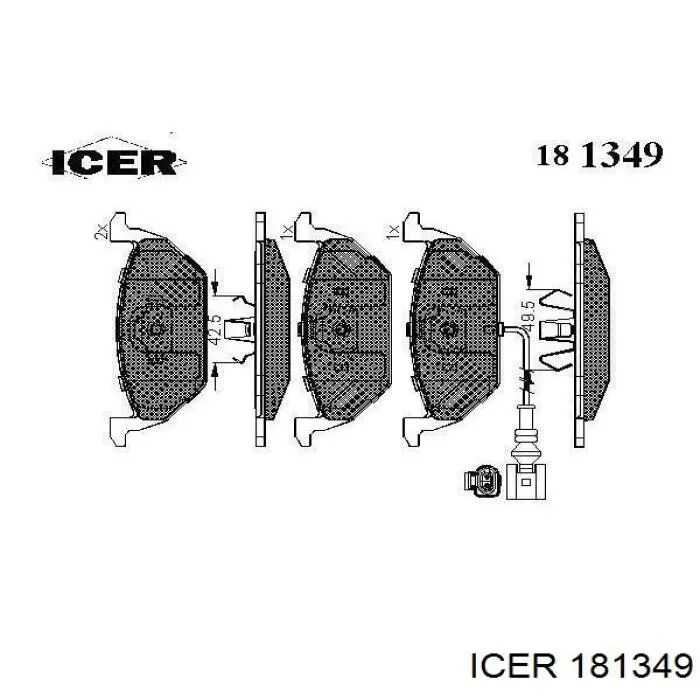 Купить 181349 Icer Колодки тормозные
