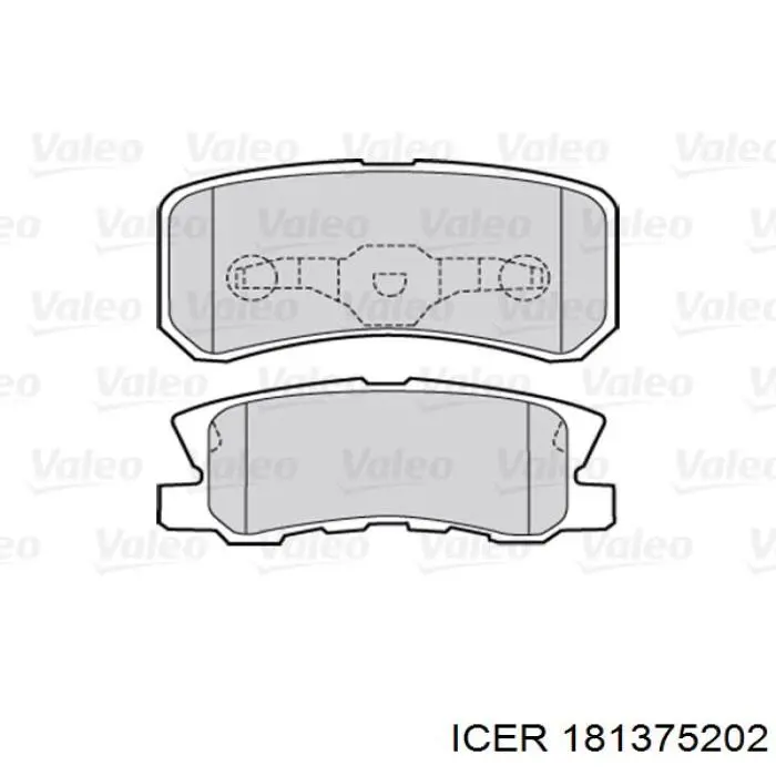181375202 Icer Колодки тормозные дисковые комплект
