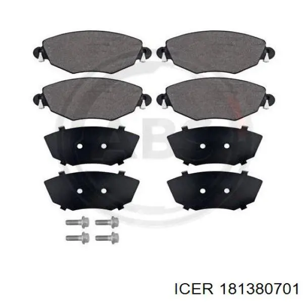 Тормозные колодки Icer 181380701