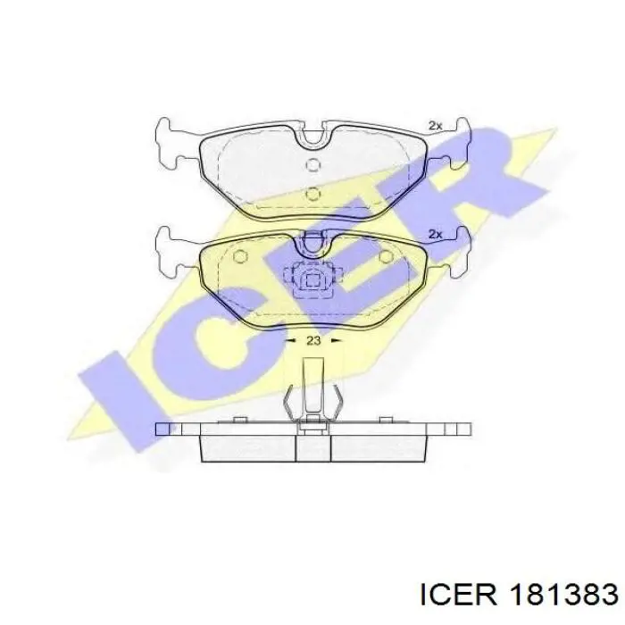 Купить 181383 Icer Колодки тормозные