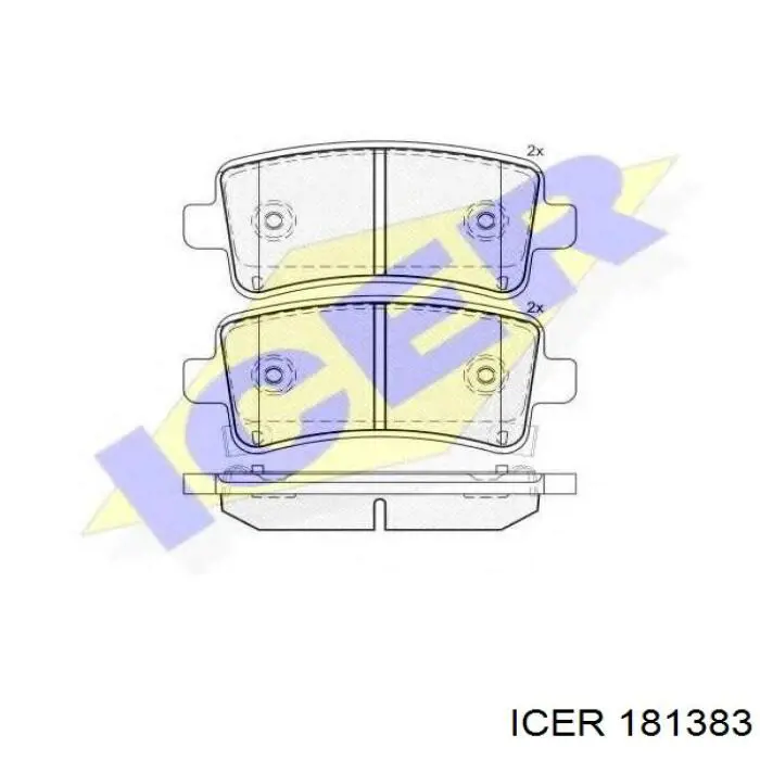 Тормозные колодки Icer 181383
