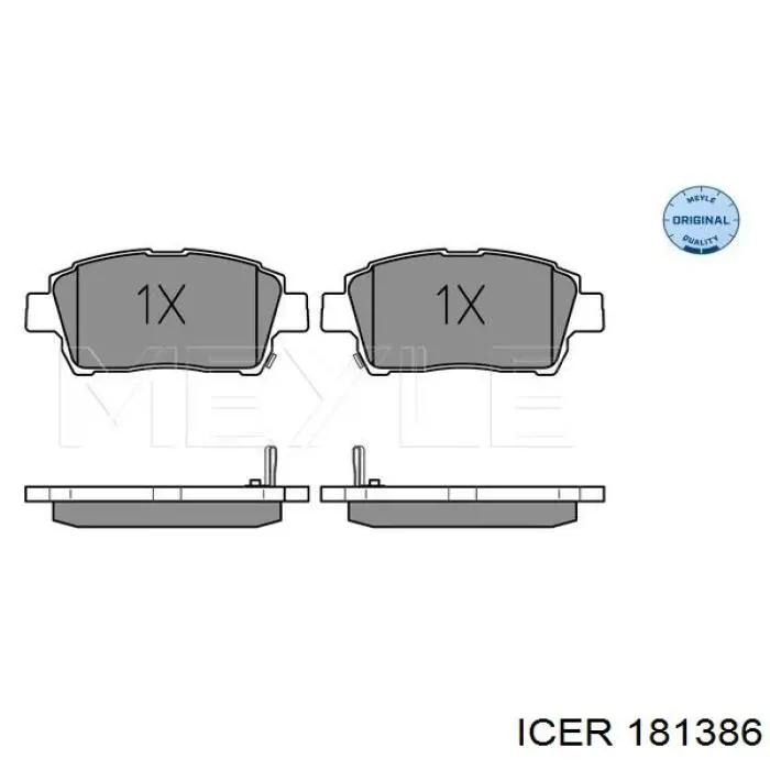 Колодки Icer 181386 цена, от 12.90 USD