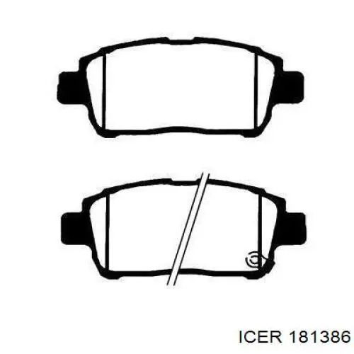 Купить 181386 Icer Колодки тормозные
