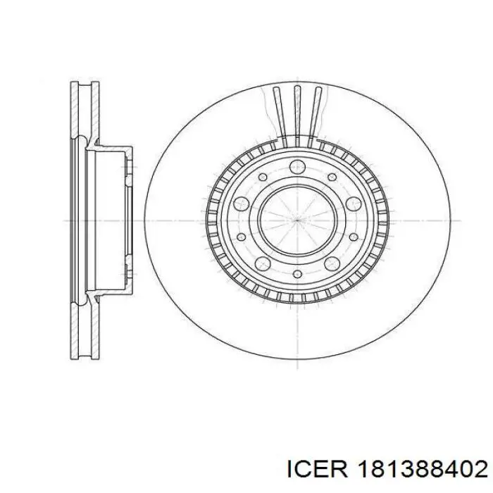Передние тормозные колодки 181388402 Icer