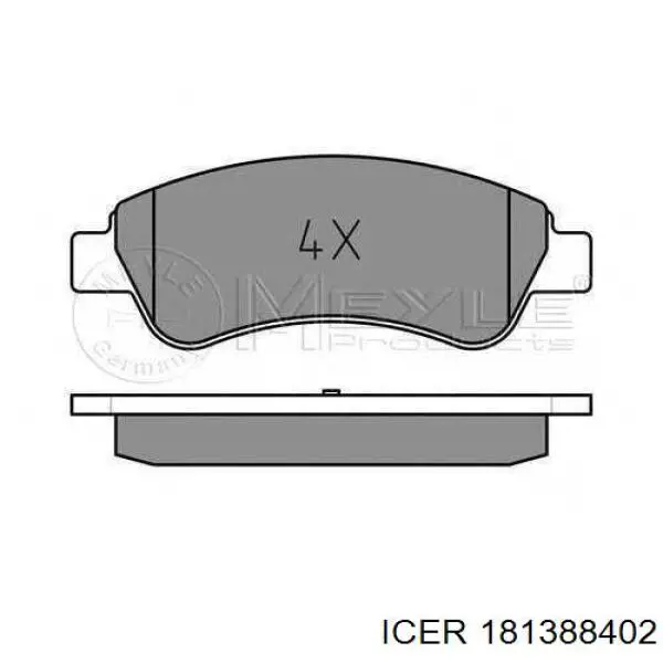 181388402 Icer Колодки передние