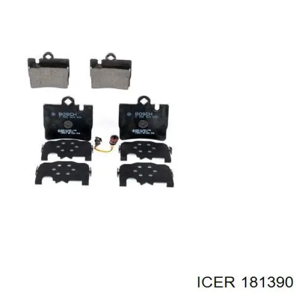 181390 Icer Колодки тормозные дисковые комплект
