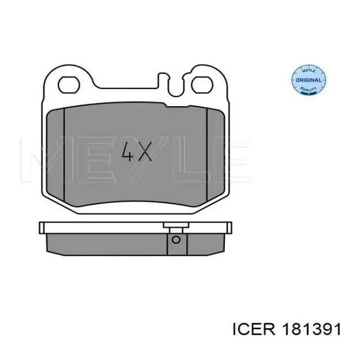 Колодки дисковые  Icer 181391 цена, от 20.06 USD