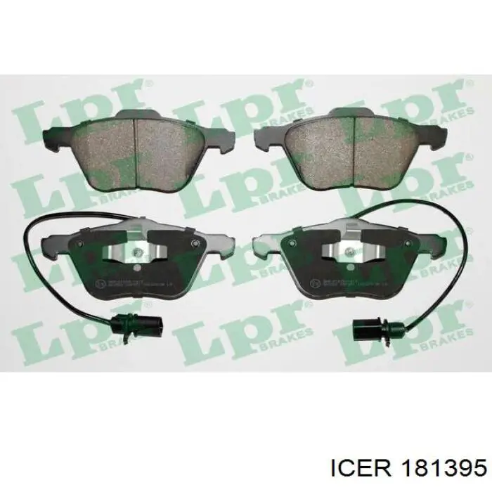 Передние тормозные колодки 181395 Icer