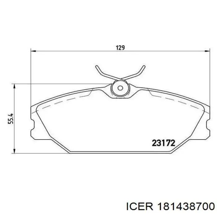 Купить 181438700 Icer Колодки тормозные