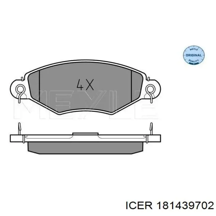 Купить 181439702 Icer Колодки тормозные