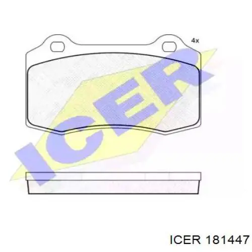 Передние тормозные колодки 181447 Icer