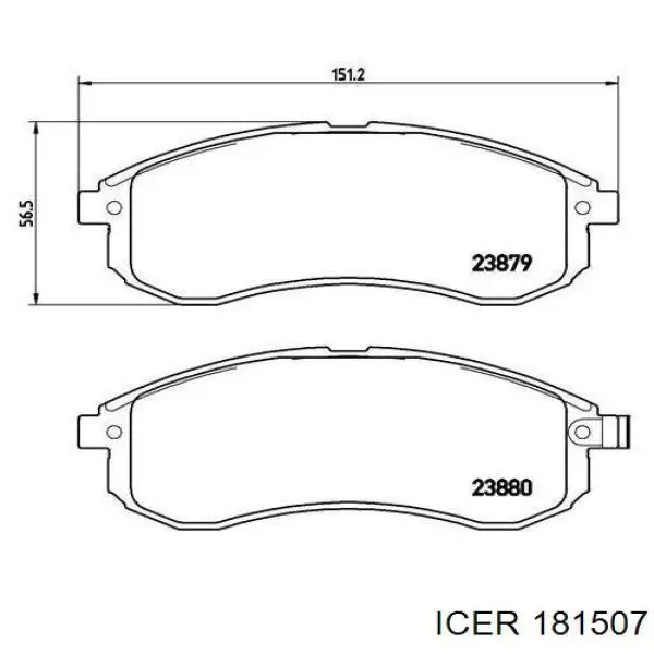 181507 Icer Колодки передние